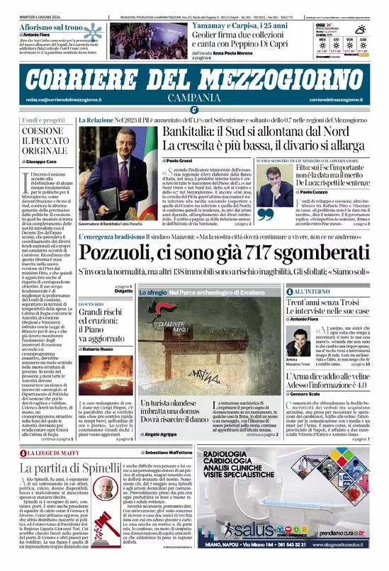 Prima-pagina-corriere del mezzogiorno-del-2024-06-04